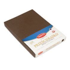 shumee PREMIUM žersej oprijeta rjuha z elastiko 130x190, 140x200x20, rjava_18, MATEX