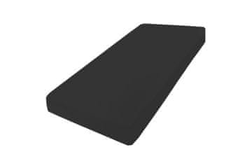 shumee PREMIUM žersej oprijeta rjuha z elastiko 180x190, 180x200x20, črna_48, MATEX