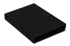 shumee PREMIUM žersej oprijeta rjuha z elastiko 180x190, 180x200x20, črna_48, MATEX