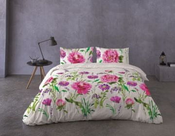 shumee Posteljna garnitura iz bombažnega satena poljske rože PRESTIGE_05 160x200 + 2x70x80 MATEX