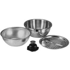 ILSA Set skleda z ribežnom in cedilom 26cm / 4 kos / inox, pvc