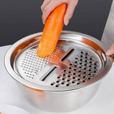 ILSA Set skleda z ribežnom in cedilom 26cm / 4 kos / inox, pvc