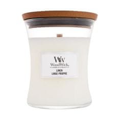 Woodwick Linen 275 g dišeča svečka