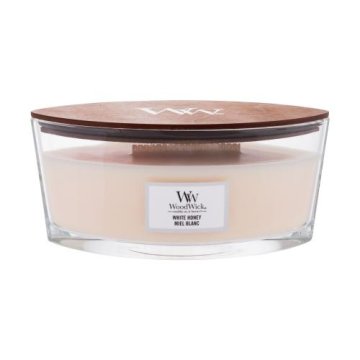 Woodwick White Honey dišeča svečka