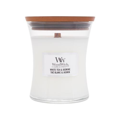 Woodwick White Tea & Jasmine dišeča svečka