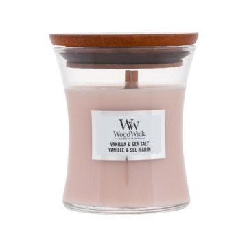 Woodwick Vanilla & Sea Salt dišeča svečka