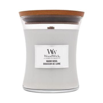 Woodwick Warm Wool dišeča svečka