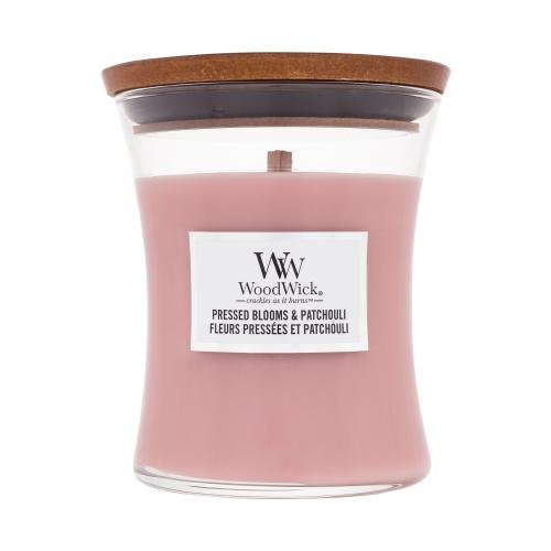 Woodwick Pressed Blooms & Patchouli dišeča svečka