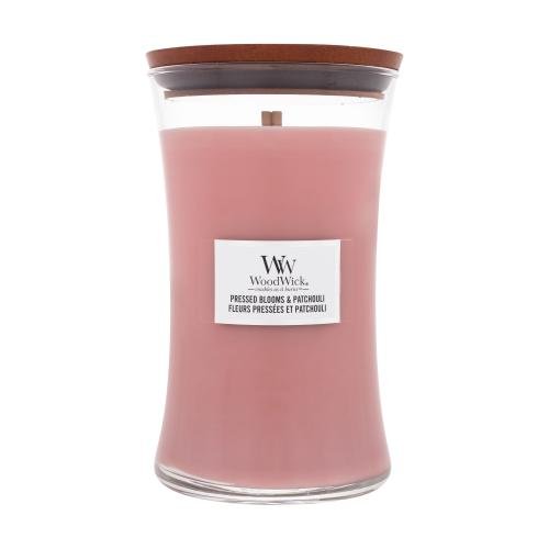 Woodwick Pressed Blooms & Patchouli dišeča svečka