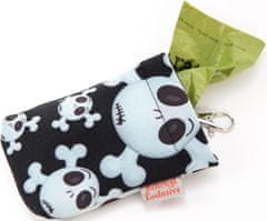 Velcro žep za vrečko Skull black