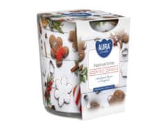 eoshop Sveča v kozarcu PRAZNIČNO ČAS dišeče 100g