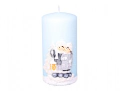 eoshop Sveča ZIMA PRAVLJICA VALJ Božič d7x14cm