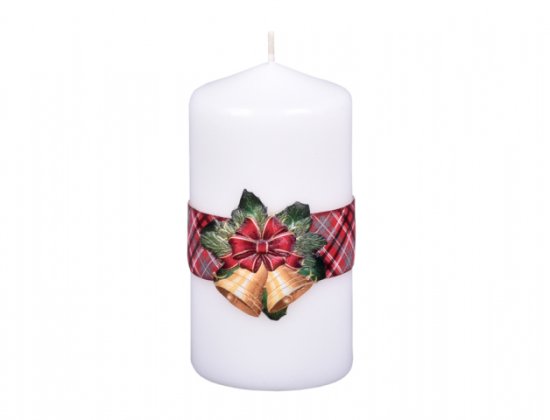 eoshop Sveča BELL VKLOPLJENO ŠERPA VALJ Božič d6x10cm
