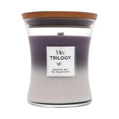 Woodwick Trilogy Amethyst Sky 275 g dišeča svečka