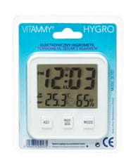 Vitammy HYGRO Meteostanica, vlažnomer in domači termometer