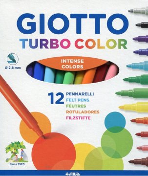 VSE ZA ŠOLO Flomaster šolski giotto 1/12 turbo color