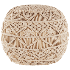 Beliani Bež puf 40 x 40 cm KAYSERI