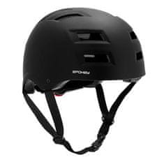 Spokey NINJA Kolesarska čelada, inline, skate, freeride, 53-55 cm, črna