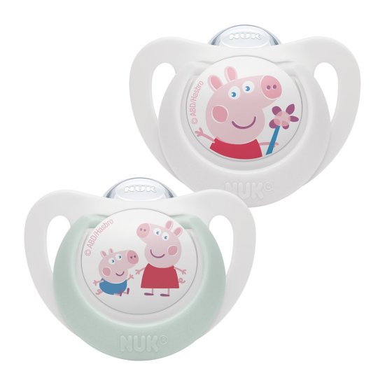 Nuk Star Peppa Pig Silikonski dude 18-36m. 2 kosa.