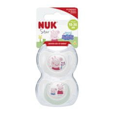 Nuk Star Peppa Pig Silikonski dude 18-36m. 2 kosa.