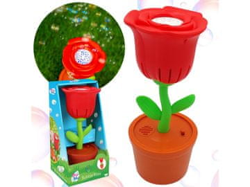 Fru Blu Stroj za mehurčke, milni mehurček rose + 80 ml tekočine, LED luč