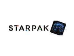 STARPAK Modro-črn oblazinjen šolski nahrbtnik za fanta, z odsevniki, za igralni plošček 40x29x20cm, 23 l