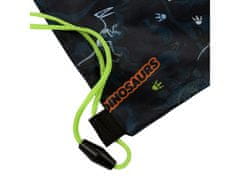 STARPAK Črna torba za čevlje za telesna vzgoja, Dinozaver šolska torba na rami za dečka 32x38 cm