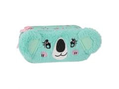 STARPAK Koala Turkizna plišasta šolska peresnica, torbica za dekle, z zadrgo 5x22x10cm