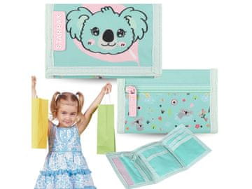 STARPAK Koala Turquoise mala denarnica na velcro, otroška denarnica, torbica 9x14x2 cm