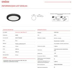 Ideus LED panel 24W vgradno-nadgradni 3CCT 2980lm IP20 OLGA črn