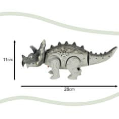 Ikonka Dinozaver Triceratops na baterije Interaktivna igrača hodi sveti rjove