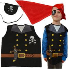 Ikonka Aga Karnevalski kostum Pirata / Mornarja 3-8 let