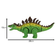 Ikonka Stegosaver dinozaver na baterije interaktivna igrača hodi sveti rjove