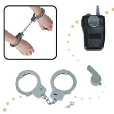 Ikonka Aga Karnevalski kostum policist s lisicami 3-8 let