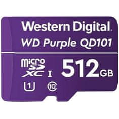 WD Kartica MicroSDXC 512 GB vijolične barve D512G1P0C razred 10 (R:100/W:60 MB/s)