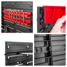 Kraft&Dele Stenski predalnik PVC 74 delni organizator orodja 170x78cm