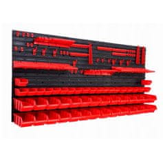 Kraft&Dele Stenski predalnik PVC 74 delni organizator orodja 170x78cm