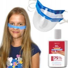 shumee kosa Mini ščitnik za obraz za OTROKE v šoli + MOČNI GEL