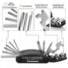 shumee KOLESARSKI KLJUČ UNIVERZALNI MULTITOOL SET 16v1