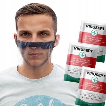 shumee Mini ščitnik za obraz FELT adults STRONG GEL 3kom