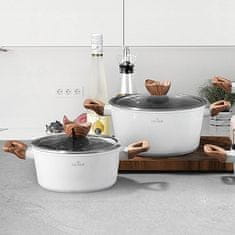 shumee Set MARMORNIH LONČEK LONČKI marmor INDUKCIJA