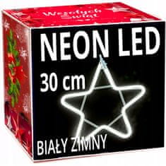 shumee NEON LED ZVEZDA 30 cm DVOSTRANSKO okno Lučke za božično drevo stalna lučka