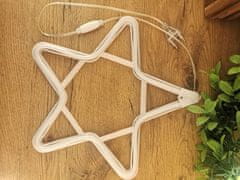 shumee NEON LED ZVEZDA 30 cm DVOSTRANSKO okno Lučke za božično drevo stalna lučka