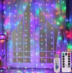 shumee Garland CURTAIN LED lučke za božično drevo viseči žleda okno žice polnilnik