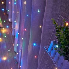 shumee Garland CURTAIN LED lučke za božično drevo viseči žleda okno žice polnilnik