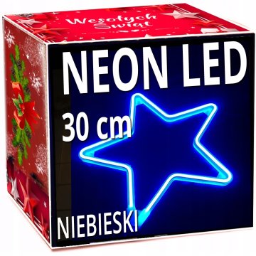 shumee NEON LED ZVEZDA 30 cm DVOSTRANSKO okno Lučke za božično drevo stalna lučka