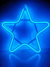 shumee NEON LED ZVEZDA 30 cm DVOSTRANSKO okno Lučke za božično drevo stalna lučka
