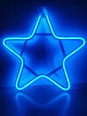 shumee NEON LED ZVEZDA 30 cm DVOSTRANSKO okno Lučke za božično drevo stalna lučka