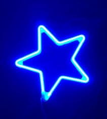 shumee NEON LED ZVEZDA 30 cm DVOSTRANSKO okno Lučke za božično drevo stalna lučka