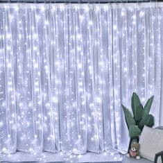 shumee Garland CURTAIN LED lučke za božično drevo viseči žleda okno žice polnilnik